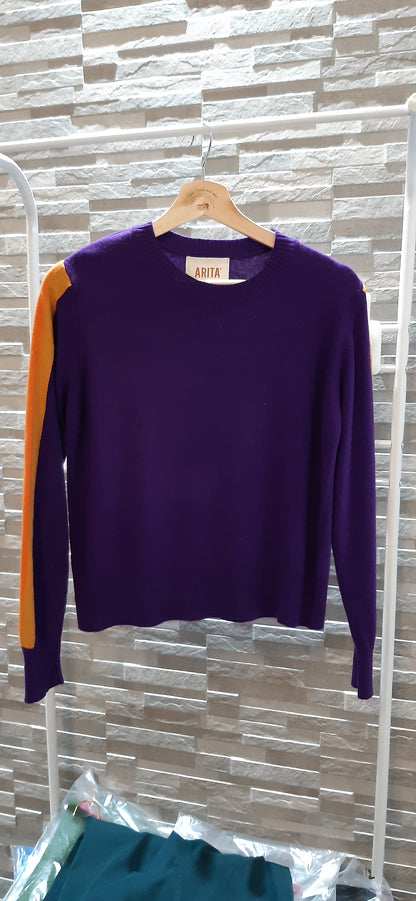 Maglione Maniche Righe Laterali