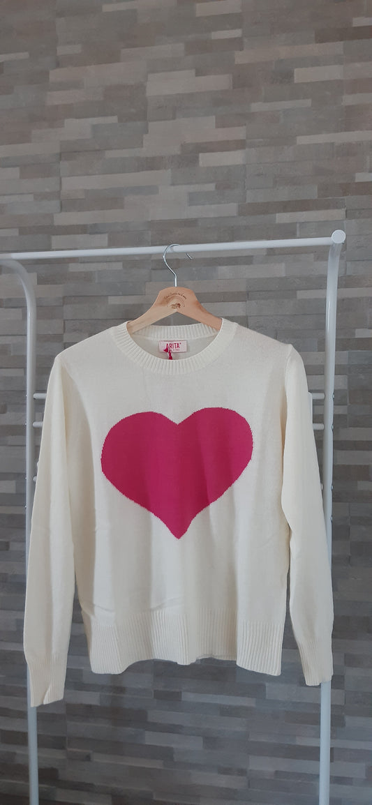 Maglione CUORE grande