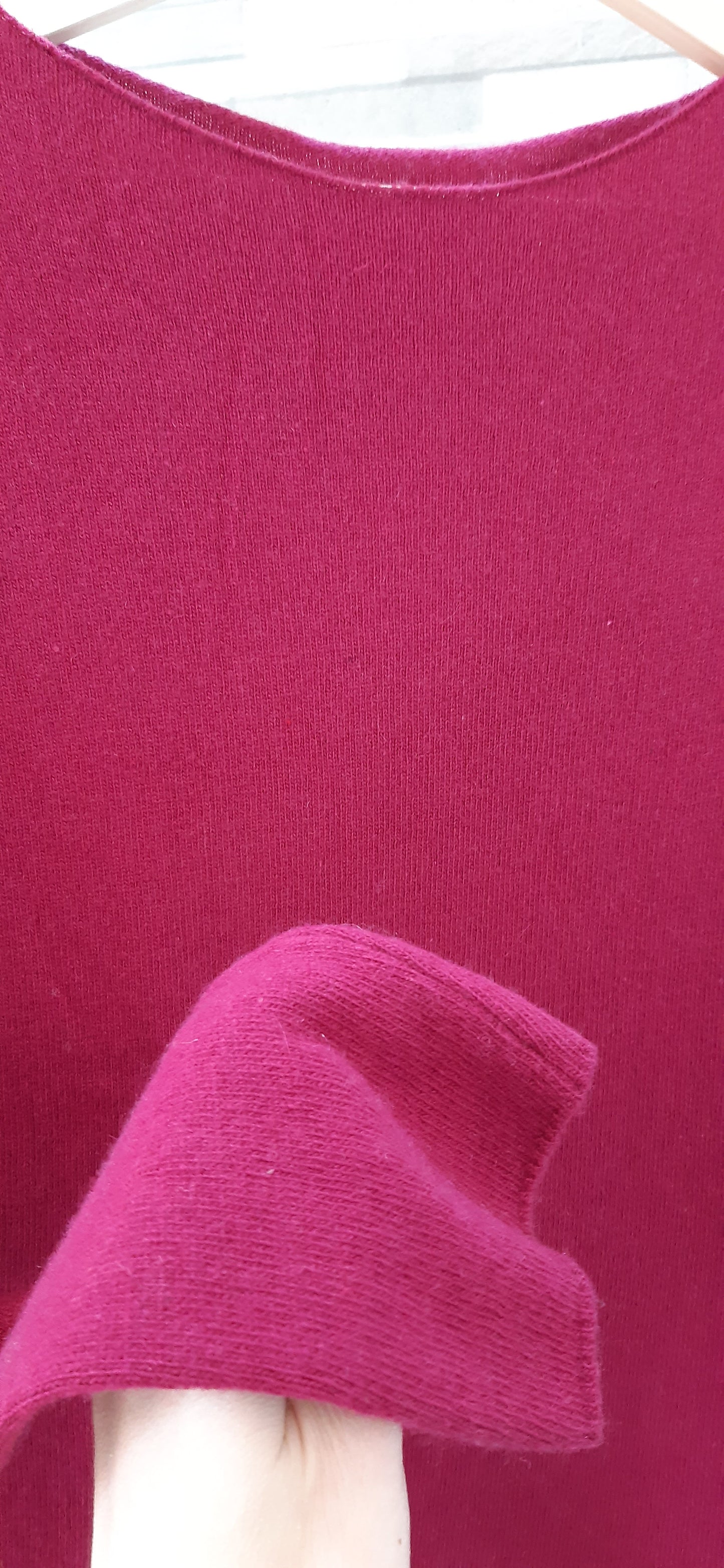 Maglione Scollo Barchetta Taglio Vivo