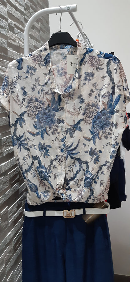 Camicia Coreana Flower