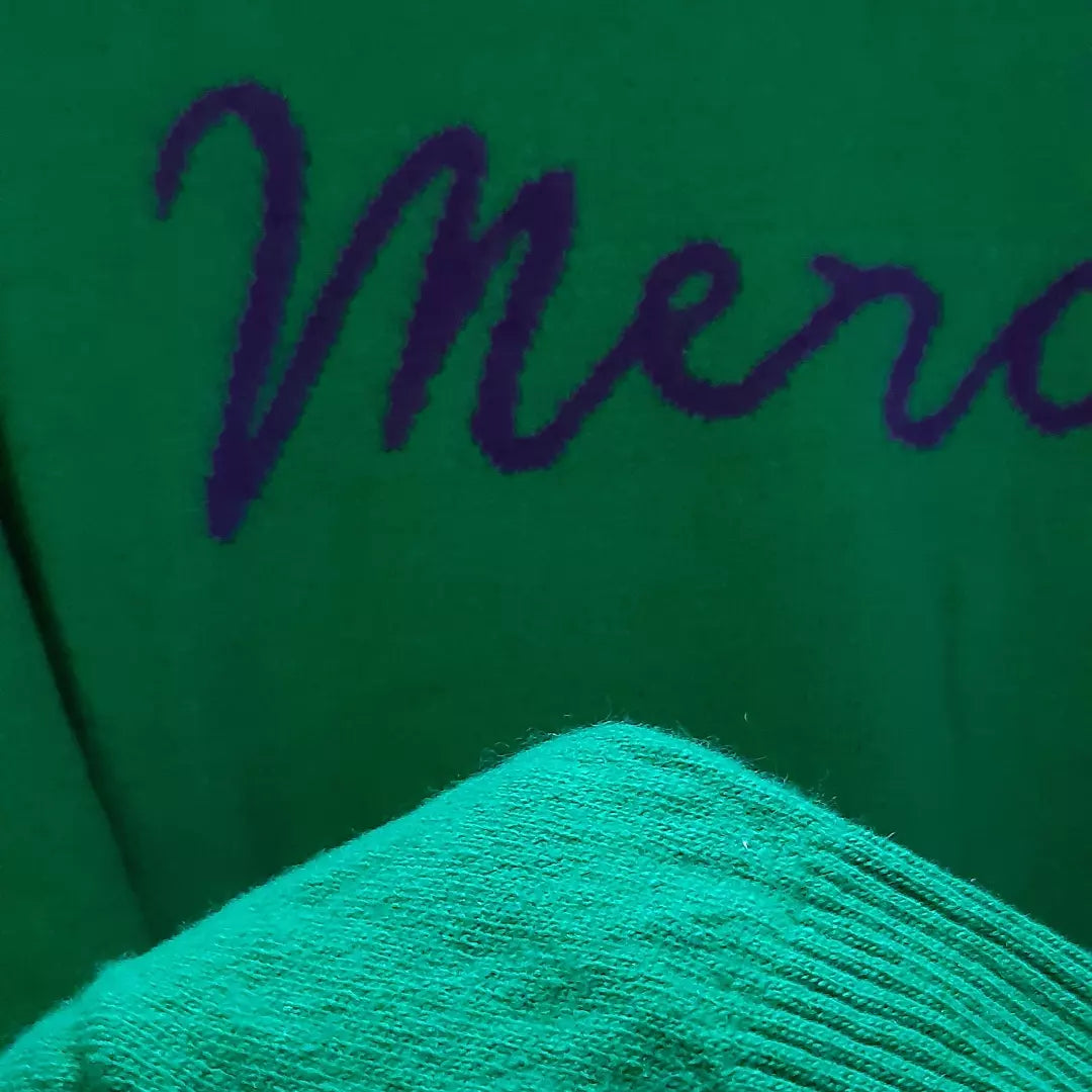 Maglione scritta "Merci"